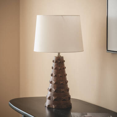 Lámpara de Mesa Madera Samesh ILUZZIA