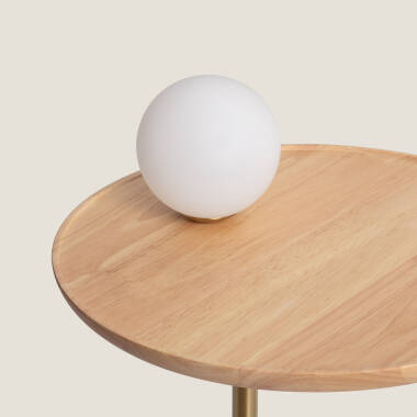 Imagen de Lámpara de Mesa Madera y Cristal Brandt