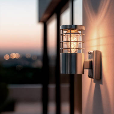 Lámpara de Pared Exterior Acero Inoxidable Cloony