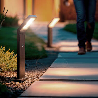 Baliza Exterior LED 9.5W Superficie Pie 50cm Aluminio con Detector de Movimiento Legacy