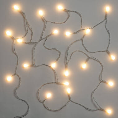 Imagen de Guirnalda Cable LED 20 Mini Bolas con Batería 1m