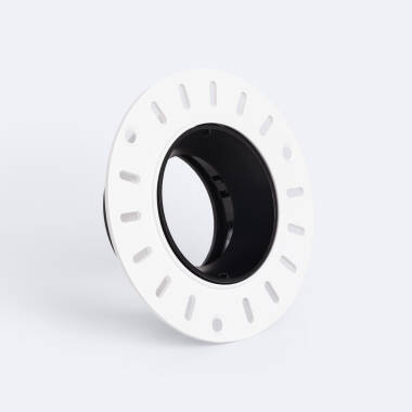 Aro Downlight Circular Basculante Integración Escayola/Pladur para Bombilla LED GU10 / GU5.3 Corte Ø70 mm Suefix
