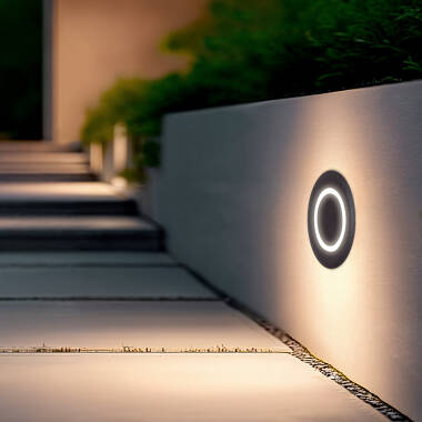 Baliza Exterior LED 2W Empotrable Pared Circular Welly