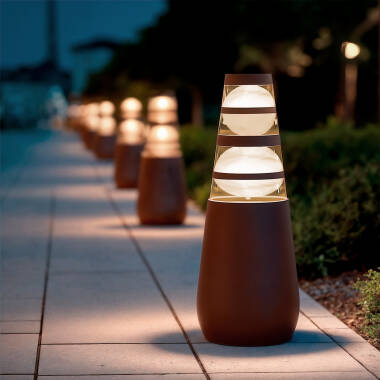 Baliza Exterior LED 8W Superfície Pé 38 cm Double-Dareh