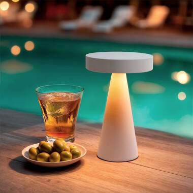 Candeeiro de Mesa LED Metal Sem Fios para Exterior Catinca