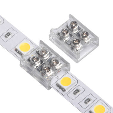 Conector Tira LED 12/24V DC para Unión con Tornillo