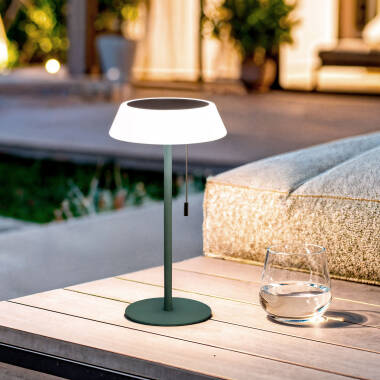 Candeeiro de Mesa Solar Exterior LED 1.2W Metal Aldana