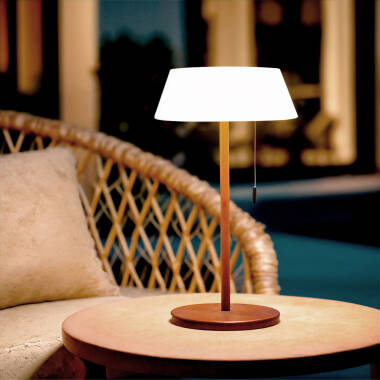 Candeeiro de Mesa Solar Exterior LED 1.2W Metal Aldana