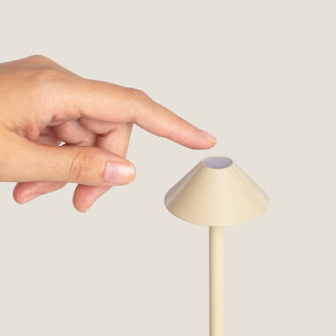 Imagen de Lámpara de Mesa LED Portátil para Exterior Metal con Batería Recargable Magatzi