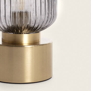 Imagem de Candeeiro de Mesa Metal e Vidro Windsor