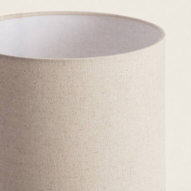 Imagen de Lámpara de Mesa Cerámica y Tela Rahma
