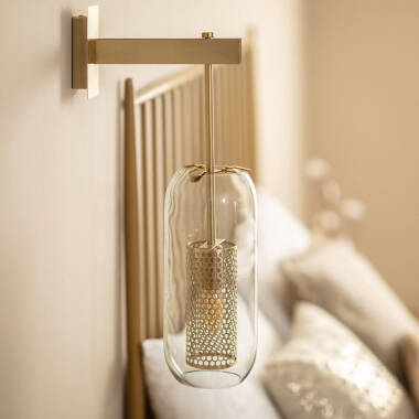 Imagen de Lámpara de Pared Metal y Cristal Julieta Imagen de Lámpara de Pared Metal y Cristal Julieta