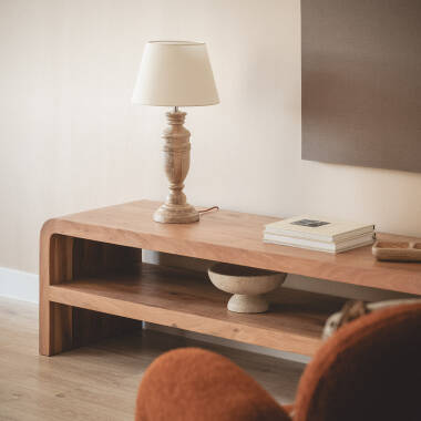 Imagen de Lámpara de Mesa Madera Hausa ILUZZIA