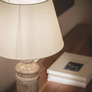 Imagen de Lámpara de Mesa Madera Hausa ILUZZIA