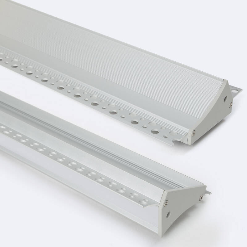 Imagem de Perfil Alumínio Encastrável para Gesso / Pladur para Fita LED até 20mm