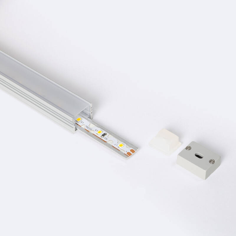 Imagem de Perfil Alumínio Estanque IP65 Superfície 2m para Fita LED até 10 mm