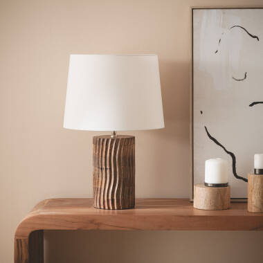 Imagen de Lámpara de Mesa Madera Shruti ILUZZIA