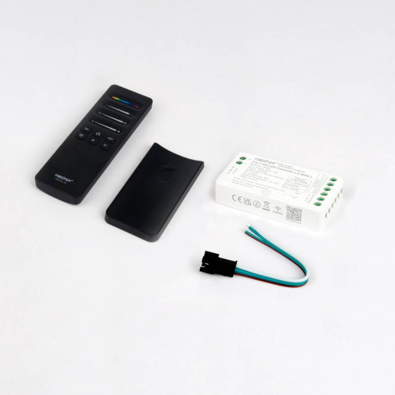 Imagen de Controlador Digital SPI 3 en 1 para Tira LED Digital Monocolor/RGB/RGBW con Mando MiBoxer SPIR3 + C6