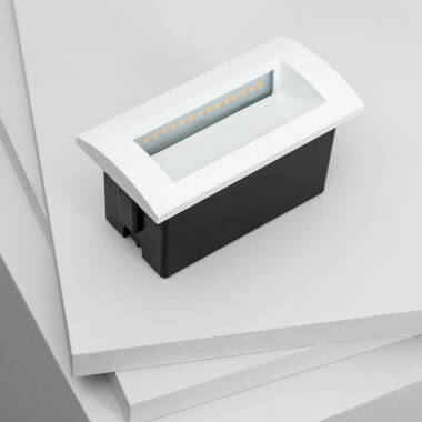Imagem de Baliza LED Exterior 4W Encastrável Retangular de Parede  Edulis