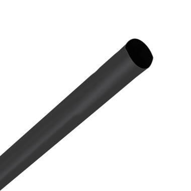 Tubo Termoretráctil Negro Contracción 3:1 18mm 1 metro