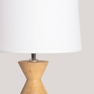 Imagen de Lámpara de Mesa Madera Akesh II ILUZZIA