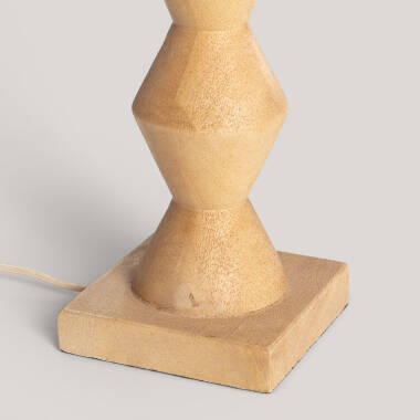 Imagen de Lámpara de Mesa Madera Akesh II ILUZZIA