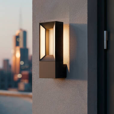 Aplique Parede Exterior LED Alumínio 2x5W Trimel Preto