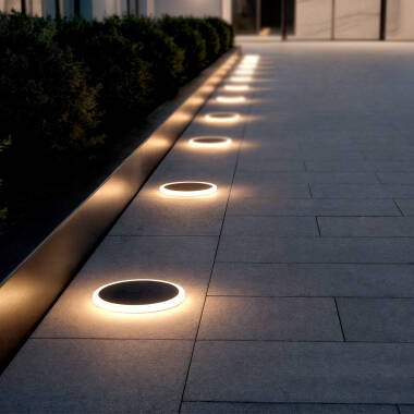Baliza Exterior LED 2W Empotrable Suelo Circular Rembel