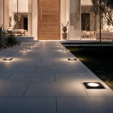 Baliza Exterior LED 2W Encastrável Parede Quadrada Welly