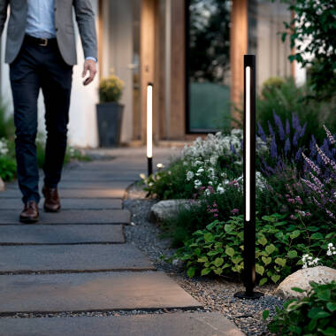 Imagem de Baliza de Pé Exterior LED 12-24W 80-160 cm Superfície Calax