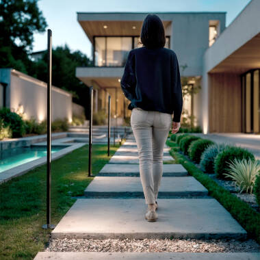 Imagem de Baliza de Pé Exterior LED 12-24W 80-160 cm Superfície Calax Imagem de Baliza de Pé Exterior LED 12-24W 80-160 cm Superfície Calax