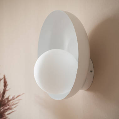 Aplique de Pared Metal y Cristal Bera