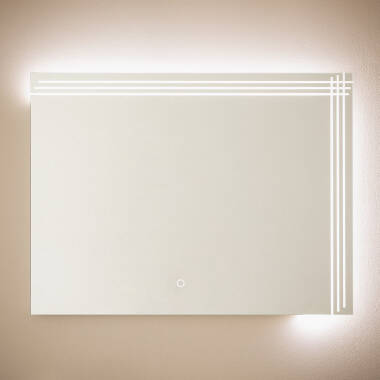 Imagem de Espelho Casas de Banho com Luz LED 60x80 cm Dinklage 