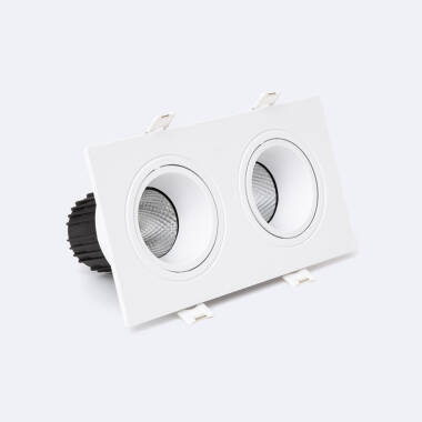 Downlight Cuadrado Basculante LED 14W Regulable Corte 75x155 mm