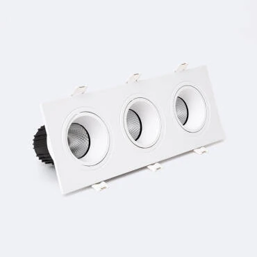 Downlight Quadrado Basculante  LED 27W Corte 235x75 mm