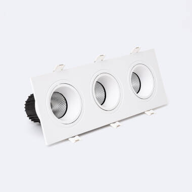 Downlight Quadrado Basculante  LED 27W Corte 235x75 mm