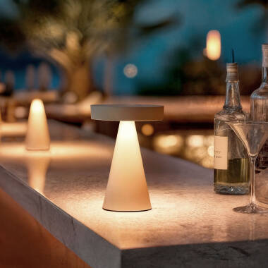 Imagem de Candeeiro de Mesa LED de Metal Sem Fios para Exterior Catinca