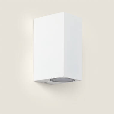 Aplique de Parede Exterior Alumínio Iluminação Dupla Cara Miseno Branco