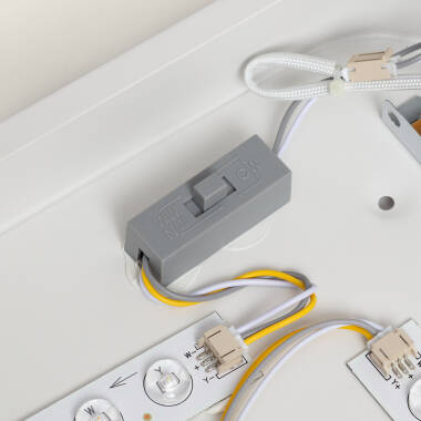 Imagen de Plafón LED 40W Rectangular Metal 600x400 mm CCT Seleccionable Hidria