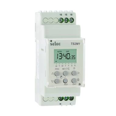 Temporizador Digital Semanal MAXGE TS2M1-1-16A