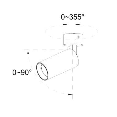 Imagem de Foco LED Superfície 18W Alumínio Misoh