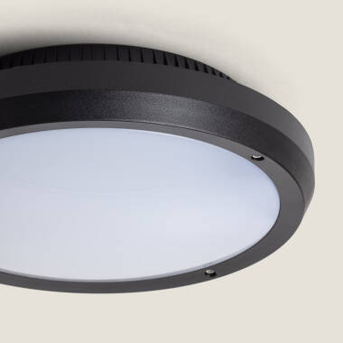 Imagen de Plafón Circular para Exterior Ø300mm IP65 Curio Negro Imagen de Plafón Circular para Exterior Ø300mm IP65 Curio Negro