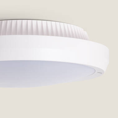 Imagem de Plafón de Teto Circular para Exterior Ø300 mm IP65 Curio Branco