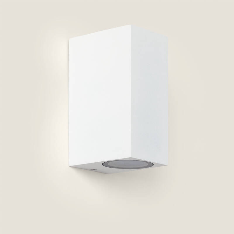 Imagem de Aplique de Parede Exterior Alumínio Iluminação Dupla Cara Miseno Branco 