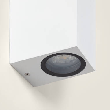 Imagem de Aplique de Parede Exterior Alumínio Iluminação Dupla Cara Miseno Branco 