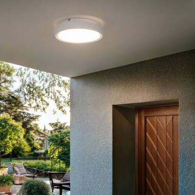 Imagen de Plafón Circular para Exterior Ø300 mm IP65 Curio Blanco