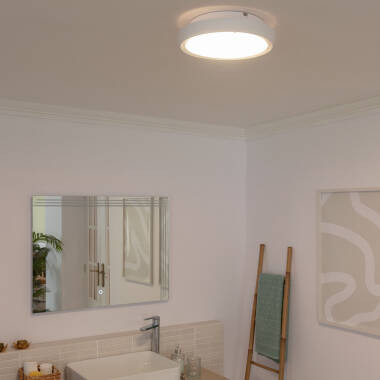 Imagen de Plafón Circular para Exterior Ø300 mm IP65 Curio Blanco