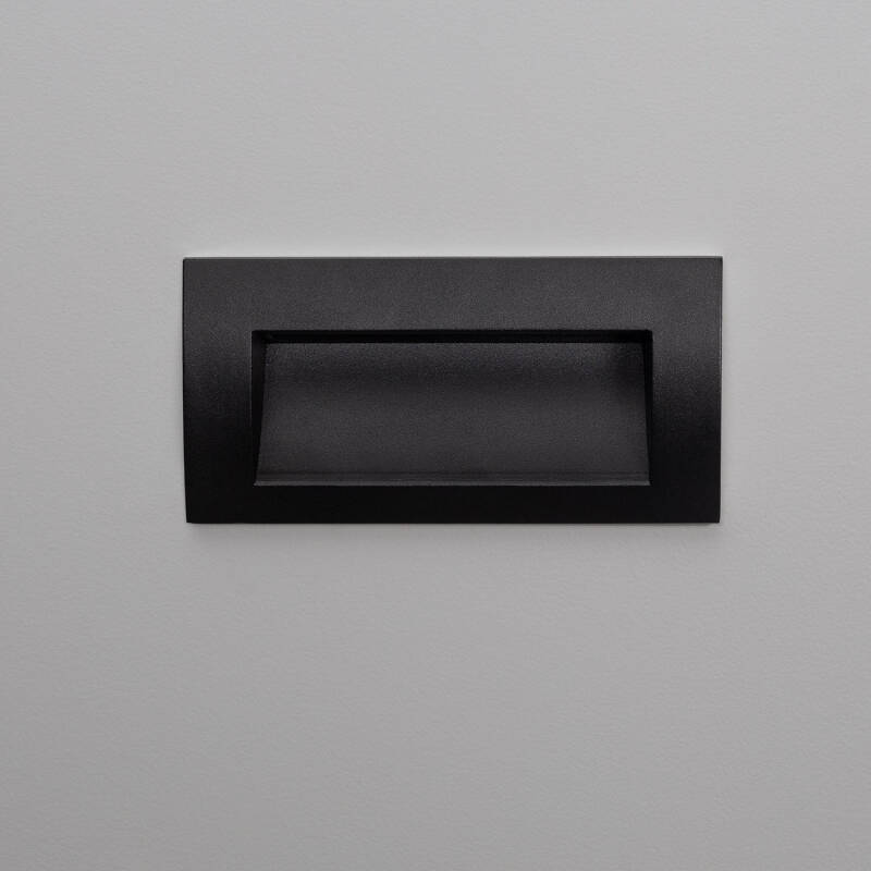 Imagem de Baliza LED Exterior 4W Encastrável Retangular de Parede  Edulis