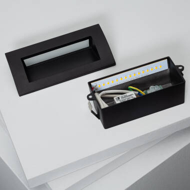Imagem de Baliza LED Exterior 4W Encastrável Retangular de Parede  Edulis