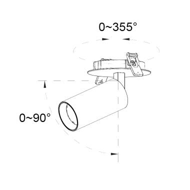 Imagen de Foco LED Empotrable 9W Aluminio Misoh